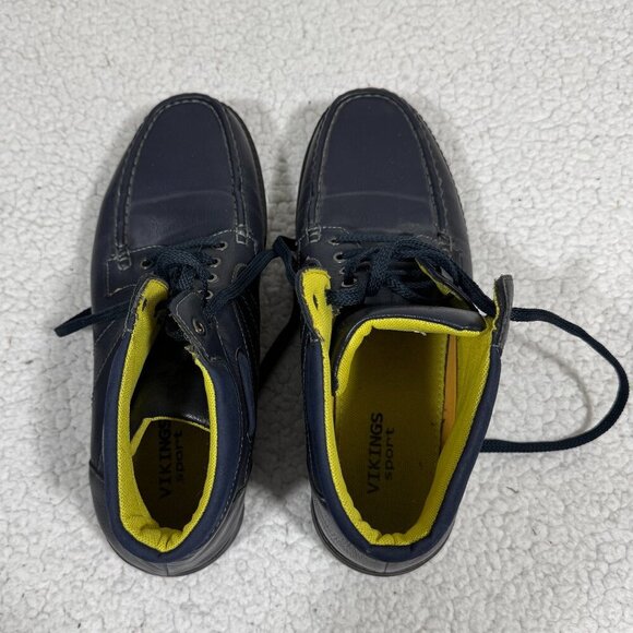 Vikings Men's Blue Leather Casual Work Style Boots - 11M - Picture 3 of 9
